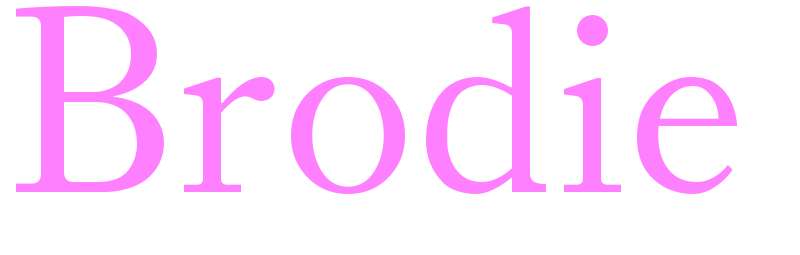 Brodie Name for Girls UK Baby Names