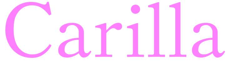 Carilla - girls name