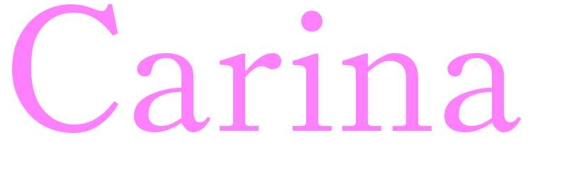 Carina - girls name