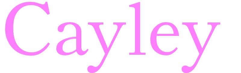 Cayley - girls name