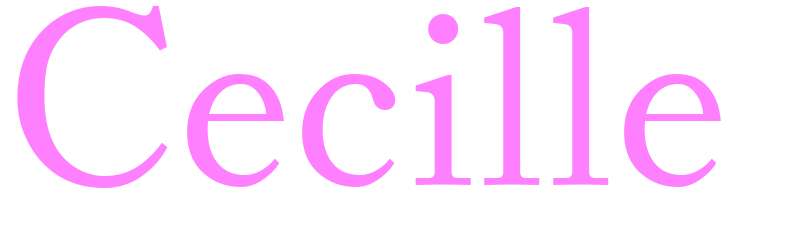 Cecille - girls name