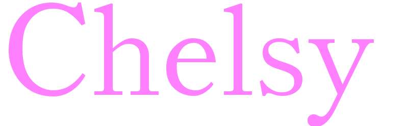 Chelsy - girls name