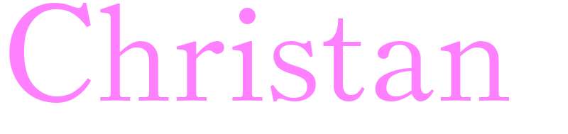 Christan - girls name