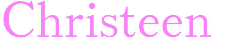 Christeen - girls name