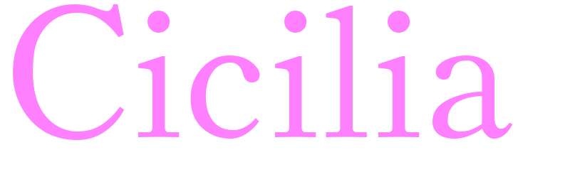 Cicilia - girls name