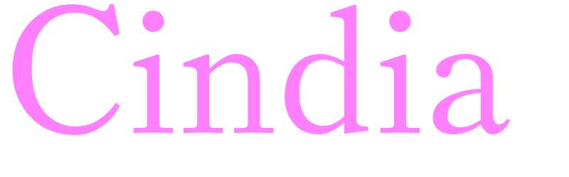 Cindia - girls name