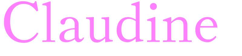 Claudine - girls name