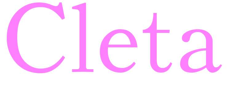 Cleta - girls name