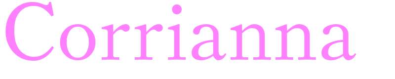 Corrianna - girls name