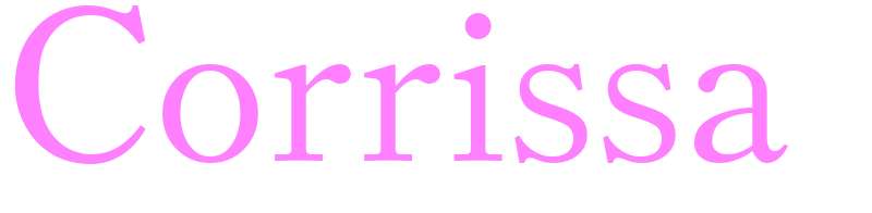 Corrissa - girls name