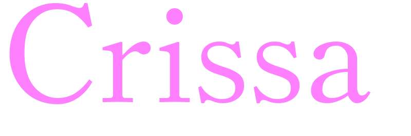 Crissa - girls name