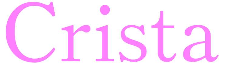 Crista - girls name