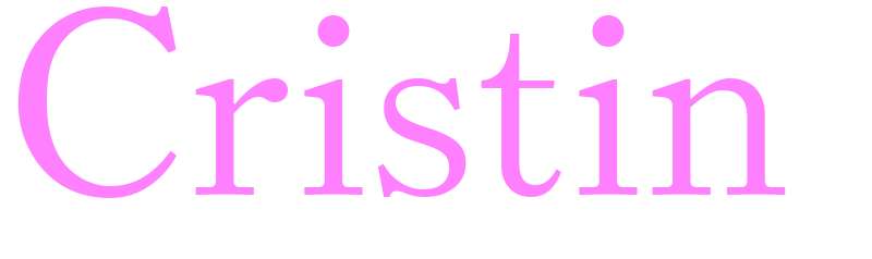 Cristin - girls name