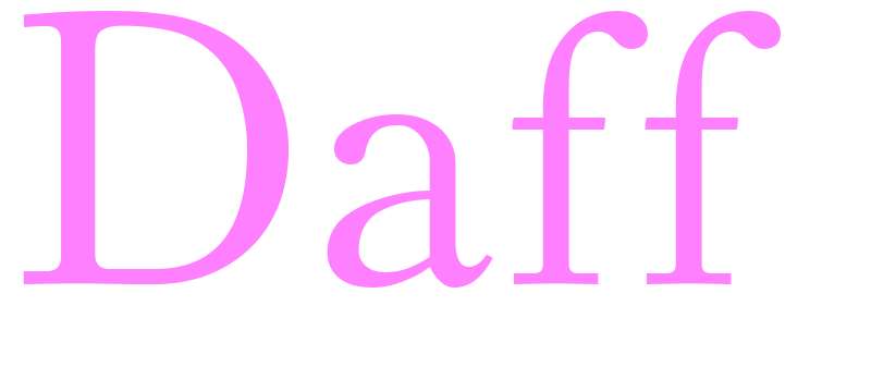 Daff - girls name