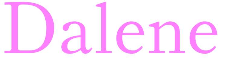 Dalene - girls name