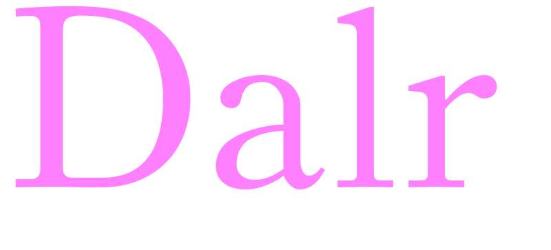 Dalr - girls name