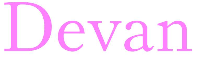 Devan - girls name