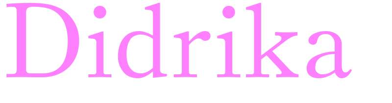 Didrika - girls name