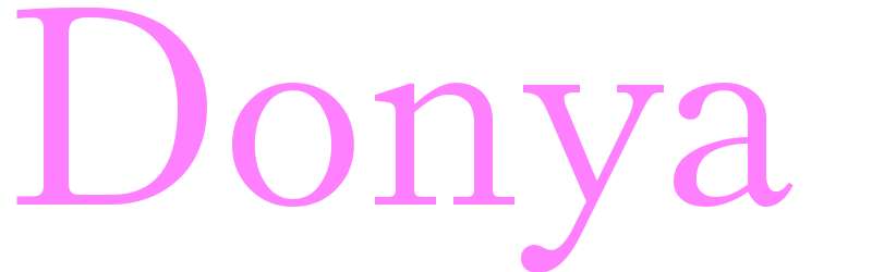 Donya - girls name