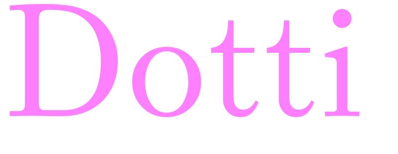 Dotti - girls name