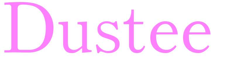 Dustee - girls name