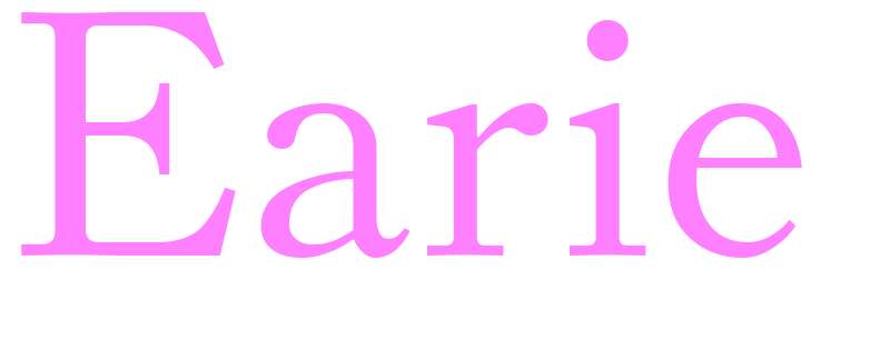 Earie - girls name