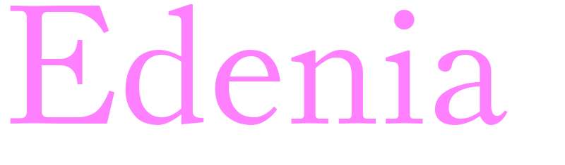 Edenia - girls name