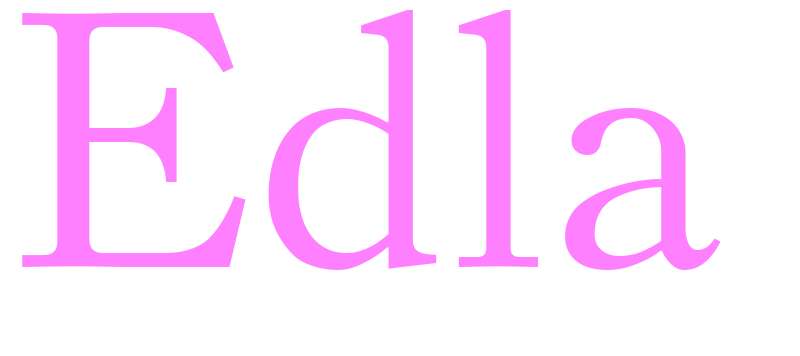 Edla - girls name