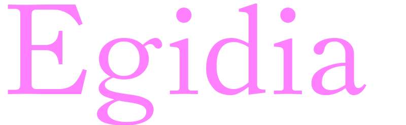 Egidia - girls name