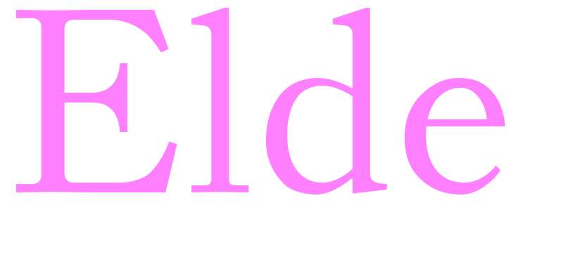 Elde - girls name