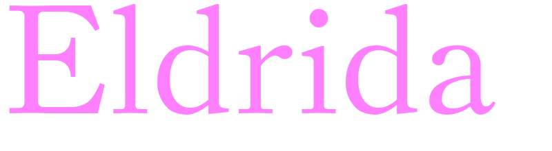 Eldrida - girls name