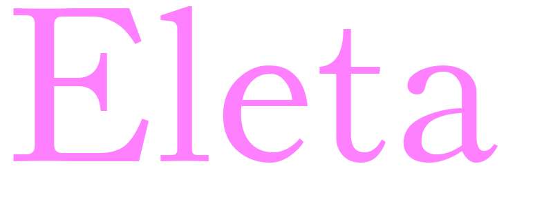 Eleta - girls name