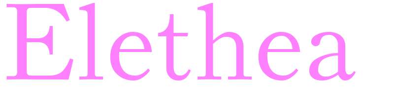 Elethea - girls name