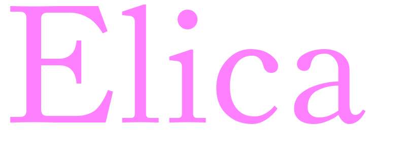 Elica - girls name