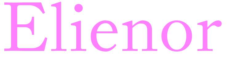 Elienor - girls name