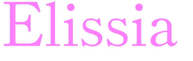 Elissia - girls name