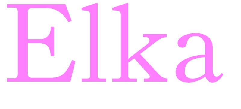 Elka - girls name