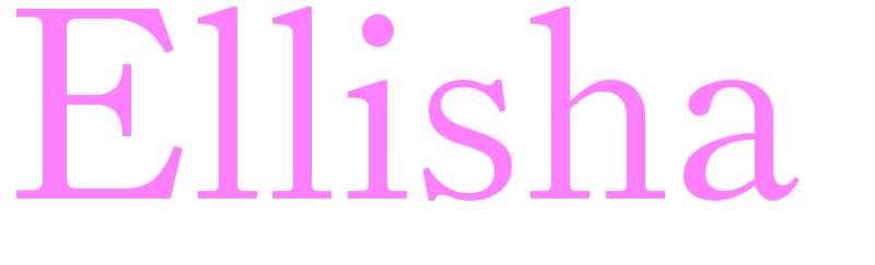 Ellisha - girls name