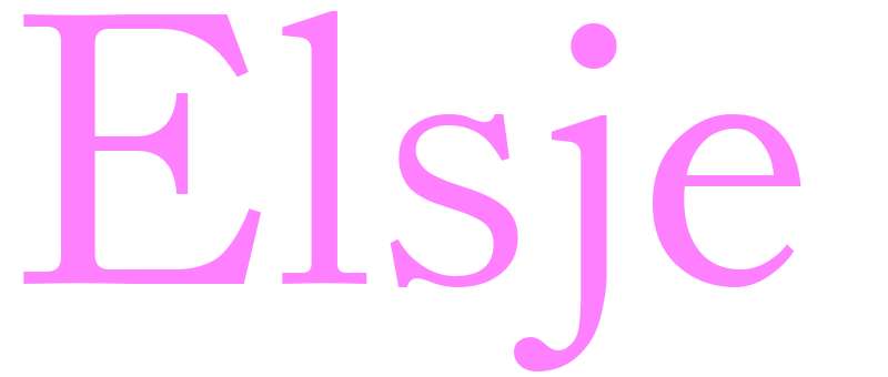 Elsje - girls name