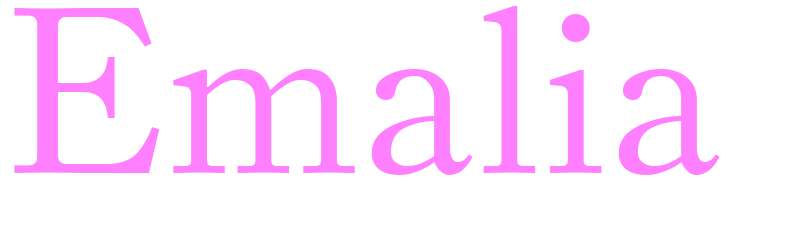 Emalia - girls name