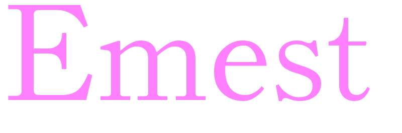 Emest - girls name