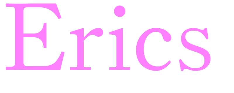 Erics - girls name