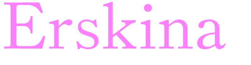 Erskina - girls name