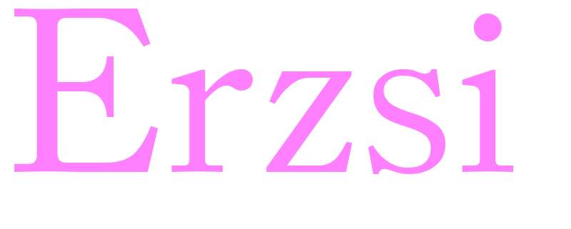 Erzsi - girls name