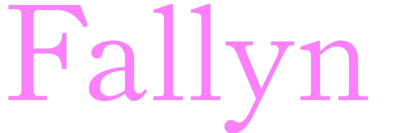 Fallyn - girls name