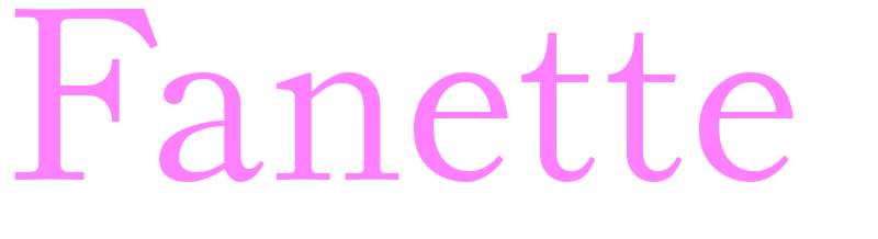 Fanette - girls name