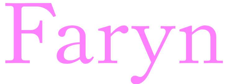 Faryn - girls name