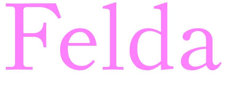 Felda - girls name