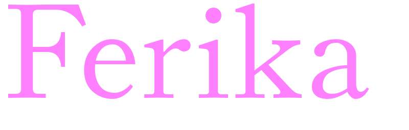 Ferika - girls name