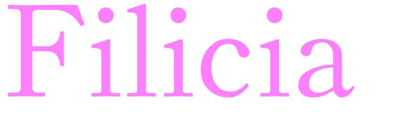 Filicia - girls name